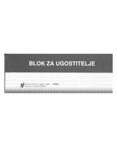 XII-12 KONOBARSKI BLOK; Blok 100 listova, 14,5 x 5,5 cm