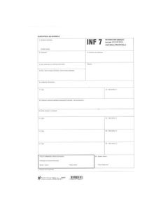 XIII-150 INF7 INFORMATIVNI OBRAZAC - UNUTARNJA PROIZVODNJA INF7; List, 21 x 29,7 cm