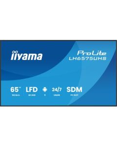 IIYAMA 65" LH6575UHS-B2AG 4K UHD (3840x2160) IPS Signature 24/7, 500 cd/m2, 1200:1, Android OS, E-Share, iiSignage2