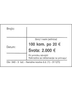 UT 340-3 PASICE 20 EURA 1/100