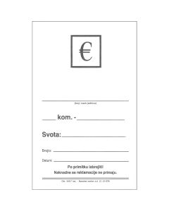 UT 340-7 VREĆICA ZA EURO KOVANICE