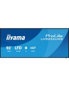 IIYAMA 92" LH9252UWS-B1AG 5K UWD (5120x2160) VA 21:9 Signage 24/7, 500 cd/m2, 5000:1, Android OS, iiyama DMS, iiyama Share, EShare