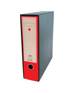 Registrator s kutijom A4, 8 cm, Eko, Orbi, crveni