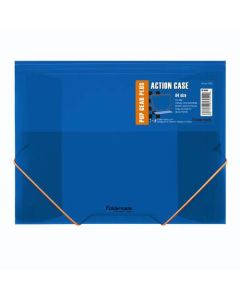 Fascikl s klapnama i gumicom PP A4, Foldermate Pop Gear Plus art.60908, plavi
