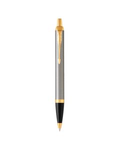 Olovka kemijska Parker IM brushed metal GT, vrh medium, plava tinta