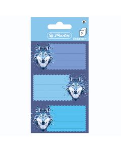 Naljepnice za ime 9/1 Wild Animals Vuk Herlitz
