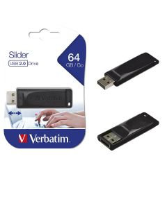 USB 64GB 2.0 Verbatim Store'n'Go Slider V098698