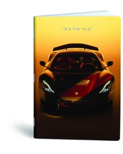 Bilježnica A4 40 listova karo automobili Rimac