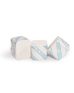 Papir toaletni u listićima 21x10 cm, 200/1, V preklop, 2-sl, bijeli, celuloza, otisnut, međusobno spojen tekućim ljepilom, NORD