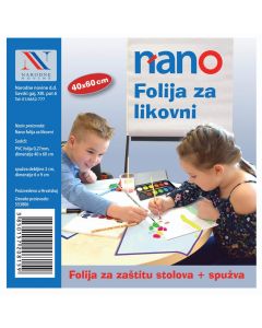 Folija zaštitna za klupu+spužv. 40 x 60 cm, Nano, sortirano