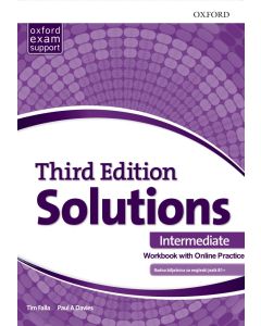SOLUTIONS THIRD EDITION INTERMEDIATE; Workbook with Online Practice, radna bilježnica za engleski jezik
