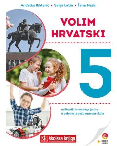 VOLIM HRVATSKI 5 i SNAGA RIJEČI 5; komplet udžbenik i čitanka iz hrvatskog jezika s dds u 5. razredu OŠ