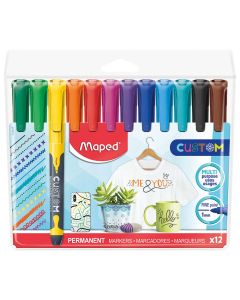 Flomaster, permanentni marker Maped Custom, 1mm, 12/1