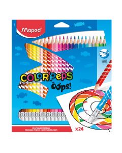 Bojice bezdrvne Maped Color'Peps Oops s gumicom trobridne 24/1