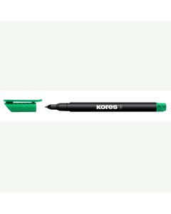 Flomaster Kores, permanent marker OHP, KOR22105, 1 mm, zeleni