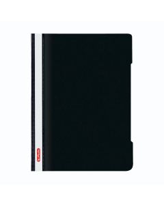 Fascikl s euro mehanizmom PP A4, Crystal, Herlitz, crni
