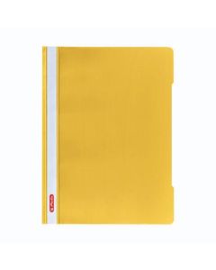 Fascikl s euro mehanizmom PP A4, Crystal, Herlitz, žuti