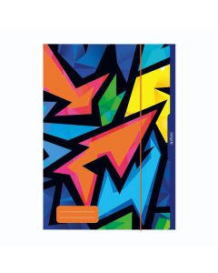 Fascikl s klapnama i gumicom, A3, sjajni karton, Herlitz, Neon Art