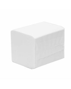 Papir toaletni u listićima 21x11 cm, 250/1, V preklop, 2-sl, bijeli, 100% celuloza, gramatura papira 2x16 g/m2