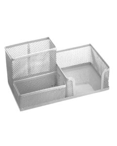 Organizer stolni 3U1 , žica, srebrni, dimenzije 20x10x10cm