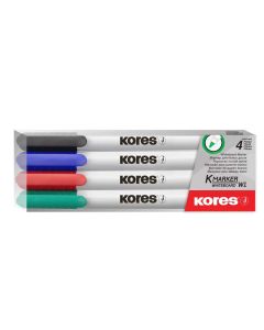 Flomaster Kores, marker za bijelu ploču, 22840, 1 mm, 4/1 etui