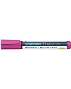 Flomaster Schneider, marker za bijelu ploču, Maxx 290, 2-3 mm, rozi