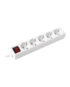 Kabel produžni 5u/3m s prekidačem, bijela
