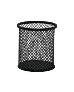 Čaša za olovke, okrugla, žičana, crna, Q-Connect