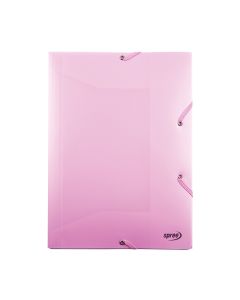Fascikl A4 PP s gumicom, 75820, Spree rozi pastel