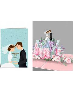 Čestitka Origami 3D čestitka vjenčanje