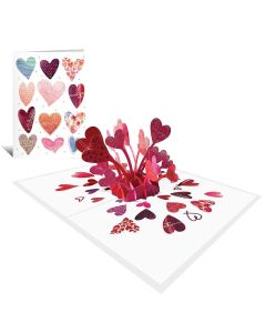 Čestitka Origami 3D srca