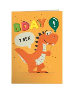 Čestitka Origami 3D T-Rex