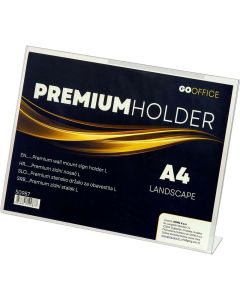Nosač obavijesti L - vodoravni A4 GO OFFICE 298x65x208 mm