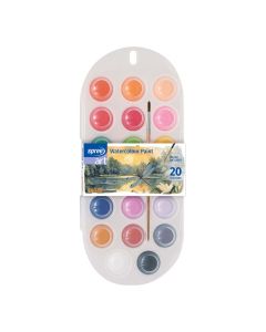 Boje vodene Spree 20 boja+kist u plastičnoj kutiji