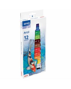 Akrilne boje u tubi, Spree, 12 ml, 12/1 u kartonskoj kutiji