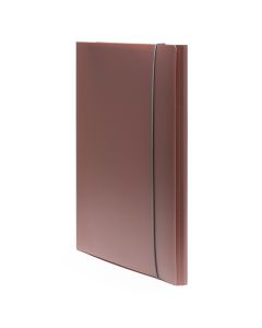 Fascikl s gumicom B4 Holos, polipropilen, dimenzija 35x25 cm, smeđi
