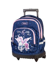 Ruksak na kotačima FLY WITH ME 28637 + baterijsko automatsko šiljilo TARGET gratis