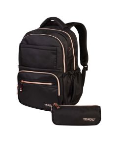 Ruksak i pernica set 2/1 TARGET GLAMMER DEEP BLACK 28711 + pernica gratis