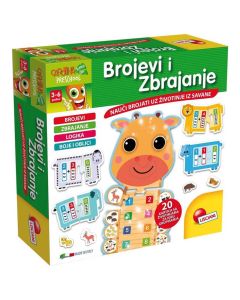 Slagalica puzzle Brojevi i zbrajanje Carotina 3-6god.