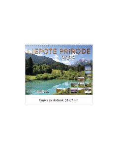 Kalendar zidni Ljepote prirode 2026.