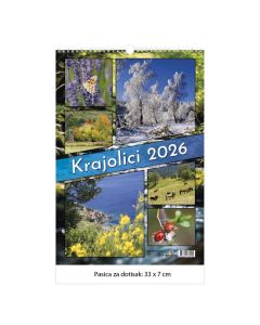 Kalendar zidni Krajolici 2026.
