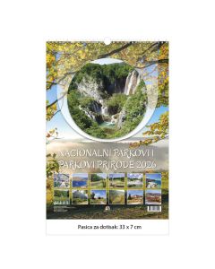 Kalendar zidni Nacionalni parkovi i parkovi prirode 2026.