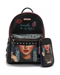 Ruksak s torbicom fashion Nicole Lee Slb 246813-EC dimenzije 32x41x15 cm
