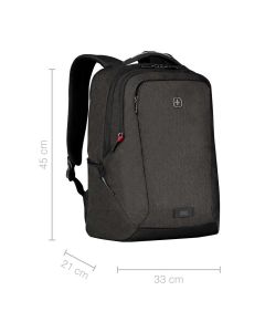 Ruksak za prijenosno računalo do 16?, Wenger MX Professional, tamno sivi