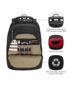 Ruksak za prijenosno računalo do 16", Wenger Legacy Black Series, crni