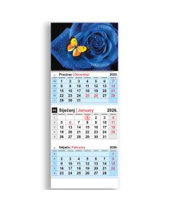 Kalendar zidni NN trodijelni bicikl 2026.