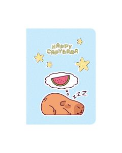 Blok za bilješke A6, 40 listova, diktando, Spree Kapibara