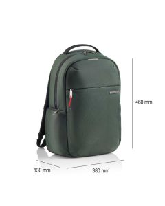 Ruksak za prijenosno računalo Miquelrius, zeleni, dimenzije 38x46x13cm