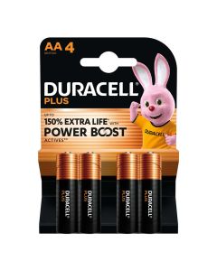 Baterija Duracell alkalna Plus power boost AA, pakiranje 4/1, LR-06