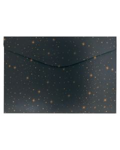 Kuverta s dugmetom PP A4, 230x335 mm, Goldern stars Spree